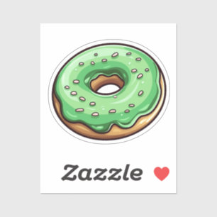 Sticker Donut de dessin animé