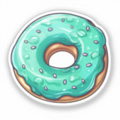 Sticker Donut de dessin animé (Recto)