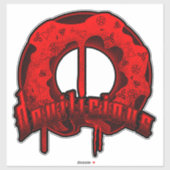 Sticker Donut dévastateur (Feuille)