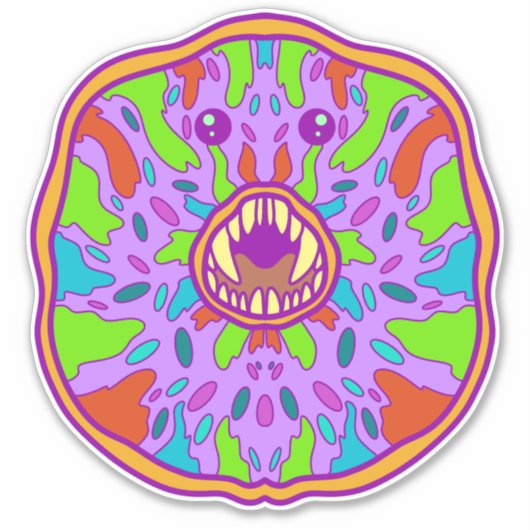 Sticker Donut Monstre (Devant)