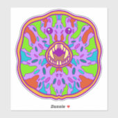Sticker Donut Monstre (Feuille)
