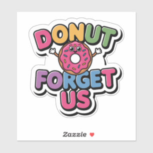 Sticker Donut souriant - Donut Oubliez-nous