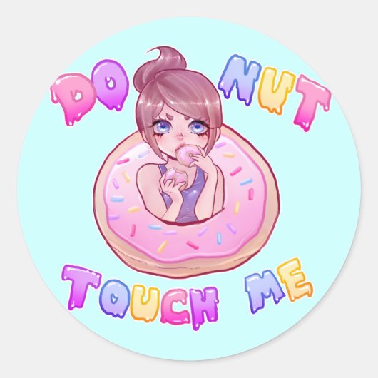 Sticker DONUT Touchez-moi (Devant)