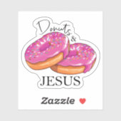 Sticker Donuts & Jésus (Feuille)