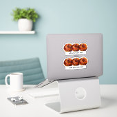Sticker Donuts With Sprinkles Add Your Own Text Custom  (Ordinateur portable sur le bureau)