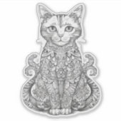 Sticker Doodart chat mignon (Devant)