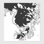 Sticker Doodle de fleurs (Feuille)