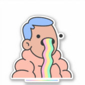 Sticker Doodles nft, Doodles nft open sea, Rainbow puke (Devant)