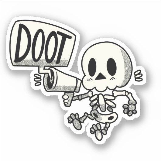 Sticker DOOT Skeleton (Devant)