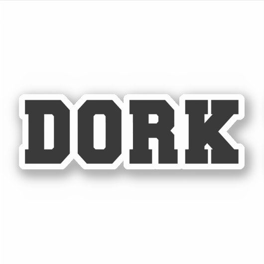 STICKER DORK (Devant)