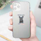 Sticker Dormeuse professionnelle Drôle de bouledogue franç (Téléphone)