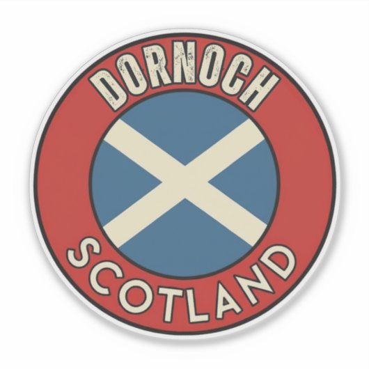 Sticker Dornoch, Écosse (Devant)