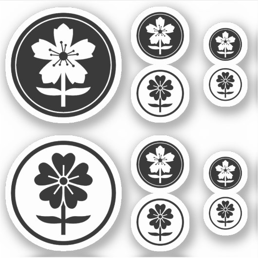 Sticker dos flores (Devant)