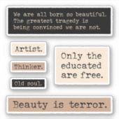 Sticker Dossier de citations sombres (Devant)