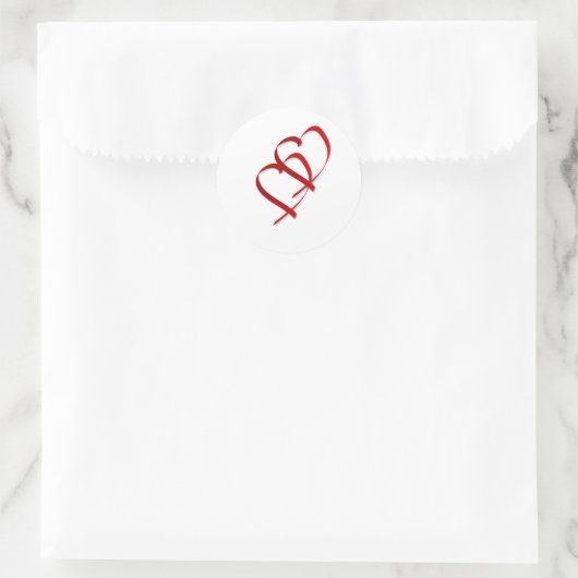 Sticker double coeur (Sac)