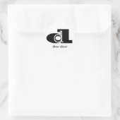Sticker double D blanc (Sac)