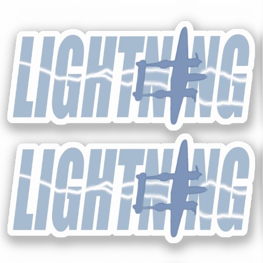 Sticker Double éclair (Recto)