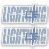 Sticker Double éclair (Devant)