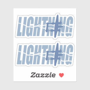 Sticker Double éclair