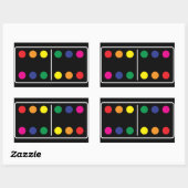 Sticker Double Rainbow Domino (Feuille)