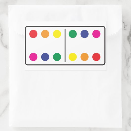 Sticker Double Rainbow Domino (Sac)