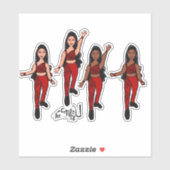 Sticker Double rubis triangle (Feuille)