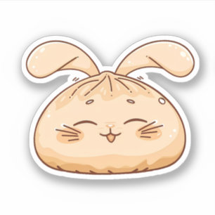 Sticker Doublure de lapin mignon