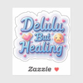 Sticker Douce Delulu Mais Guérison (Feuille)