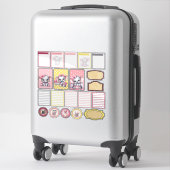 Sticker Douce Éléphant Rose - Peanut Smiles 2 (Sur valise)