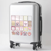 Sticker Douce Éléphant Rose - Peanut Smiles 2 (Sur valise)