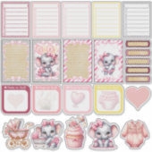 Sticker Douce Éléphant Rose - Peanut Smiles 2 (Devant)