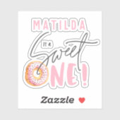 Sticker Douce un 1er anniversaire (Feuille)