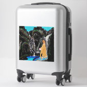 Sticker Douche de grotte de sirène #1 (Sur valise)