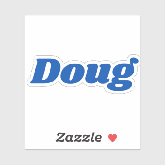 Sticker Doug (Feuille)