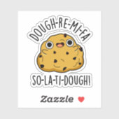 Sticker Dough-Re-Mi Drôle Musique Dough Pun (Feuille)