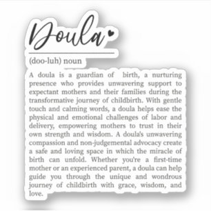 Sticker Doula Gift, Travailleuse à la naissance, Doula Déf