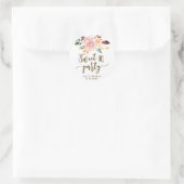 sticker doux 16 boho floral rose faveur (Sac)