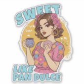 Sticker Doux comme Pan Dulce Conchas & Cafecito (Devant)