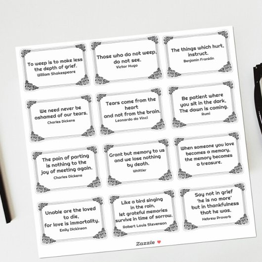 Sticker Douze devis de sinistre dans le dessin du cadre du