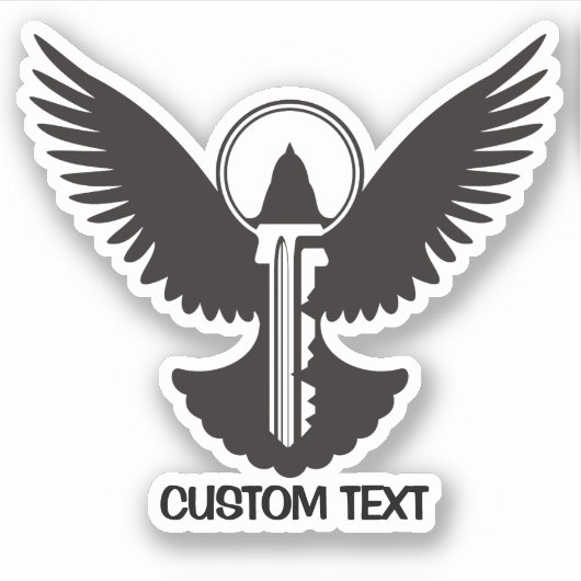 Sticker Dove avec clé (Devant)
