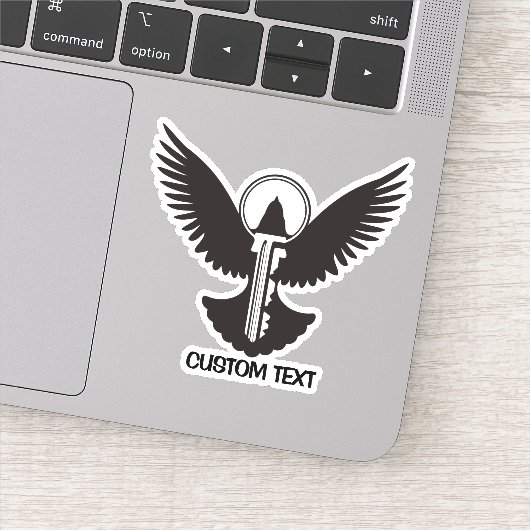 Sticker Dove avec clé (Détail)