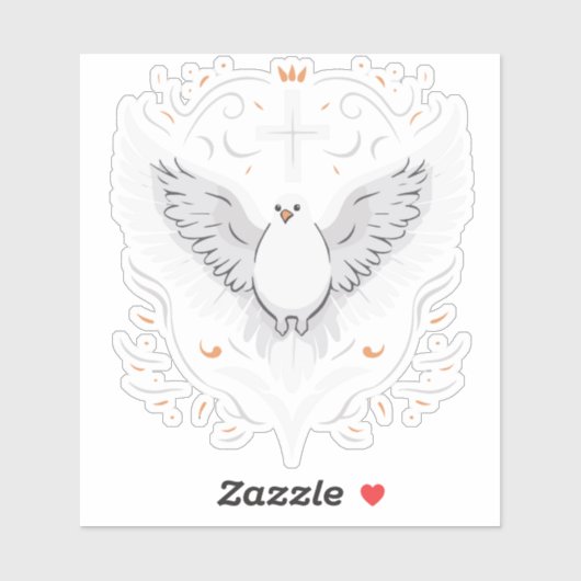 Sticker Dove Saint-Esprit (Feuille)
