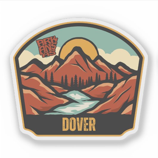Sticker Dover, Arkansas (Devant)