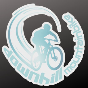 Sticker Downhill Mountainbike MTB Mountain bike Carte post