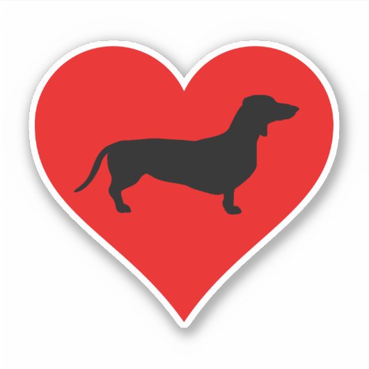 Sticker Doxie Love (Devant)