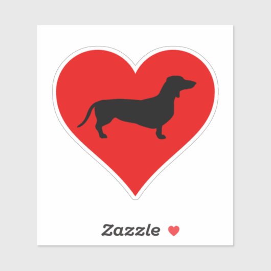 Sticker Doxie Love (Feuille)