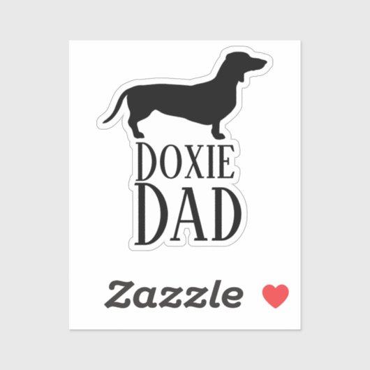 Sticker Doxie Papa (Feuille)