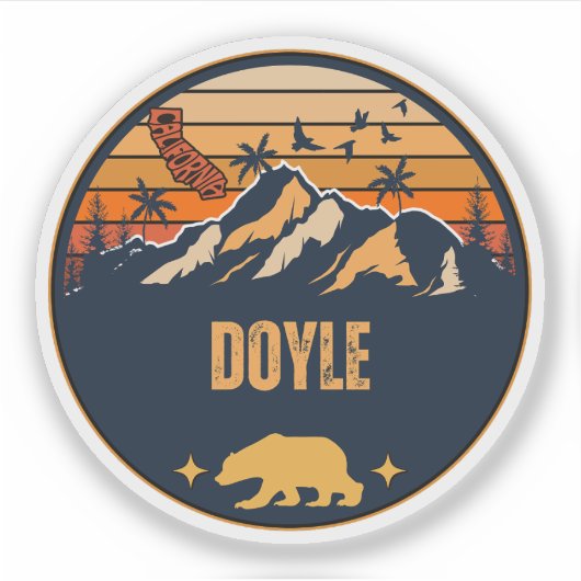 Sticker Doyle, Californie (Devant)