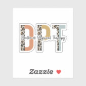Sticker DPT Docteur en physiothérapie (Feuille)