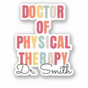 Sticker DPT Doctor of Physical Therapy Vinyl personnalisé